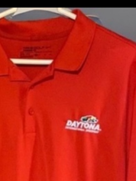 Nike Golf DriFit Daytona 500 Speedway Embroidered Polo Shirt Xl Nascar